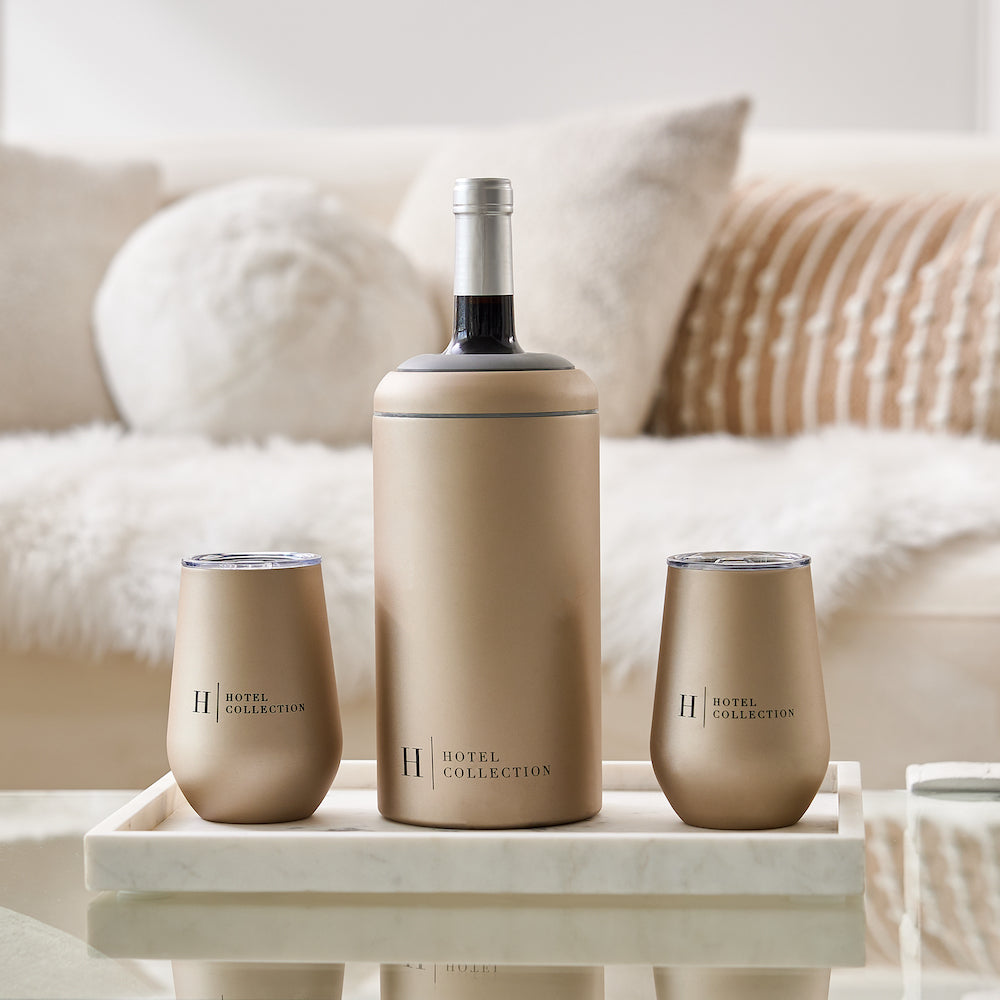 Wine Chiller and Tumbler Set
